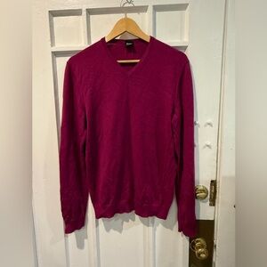 Hugo Boss V-Neck Sweater - Rich Purple